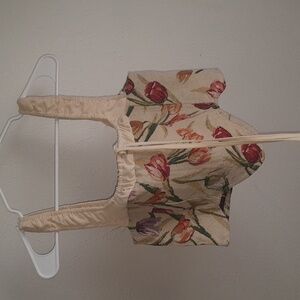 Floral Cream Women's Top